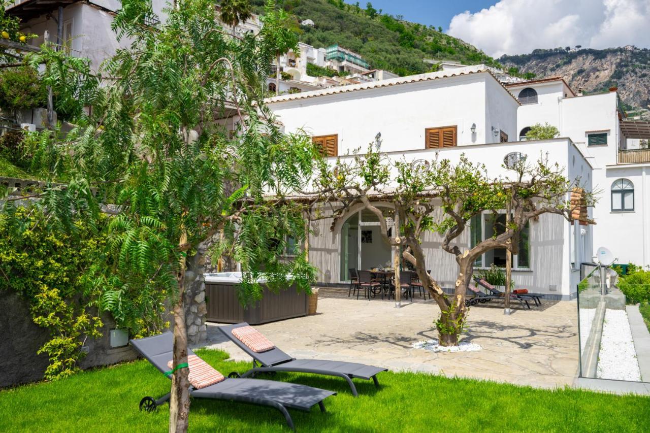 Villa Mimina - Exclusive Villa With Garden, Jacuzzi And Sea View Praiano Exterior photo